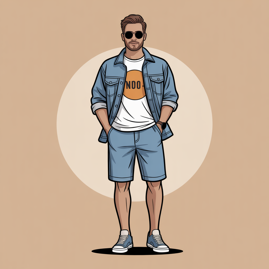 jorts mens outfits