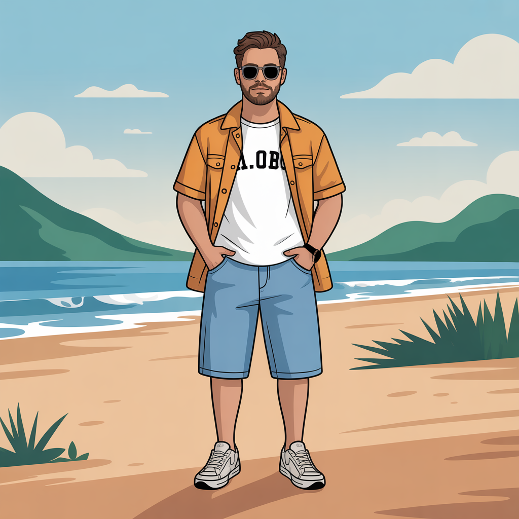 jorts mens outfits