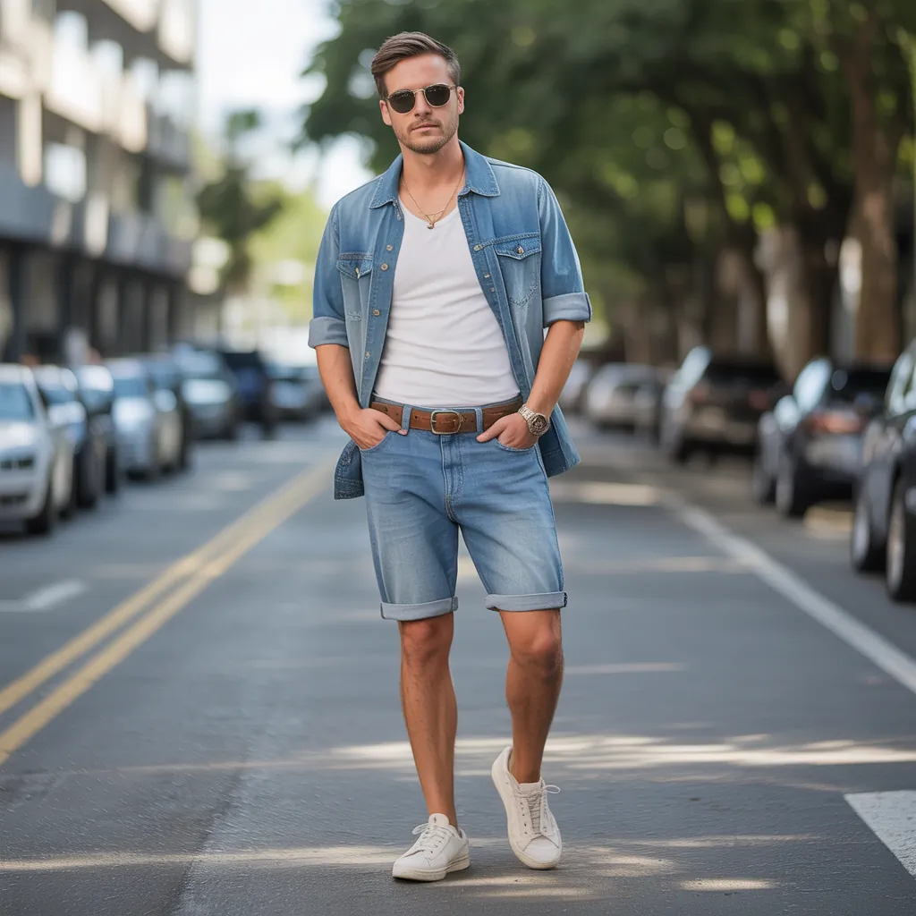 jorts mens outfits