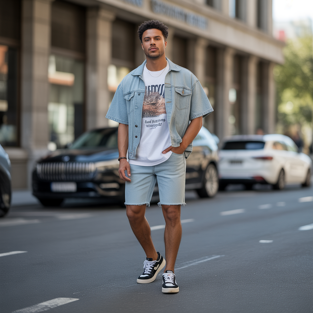jorts mens outfits