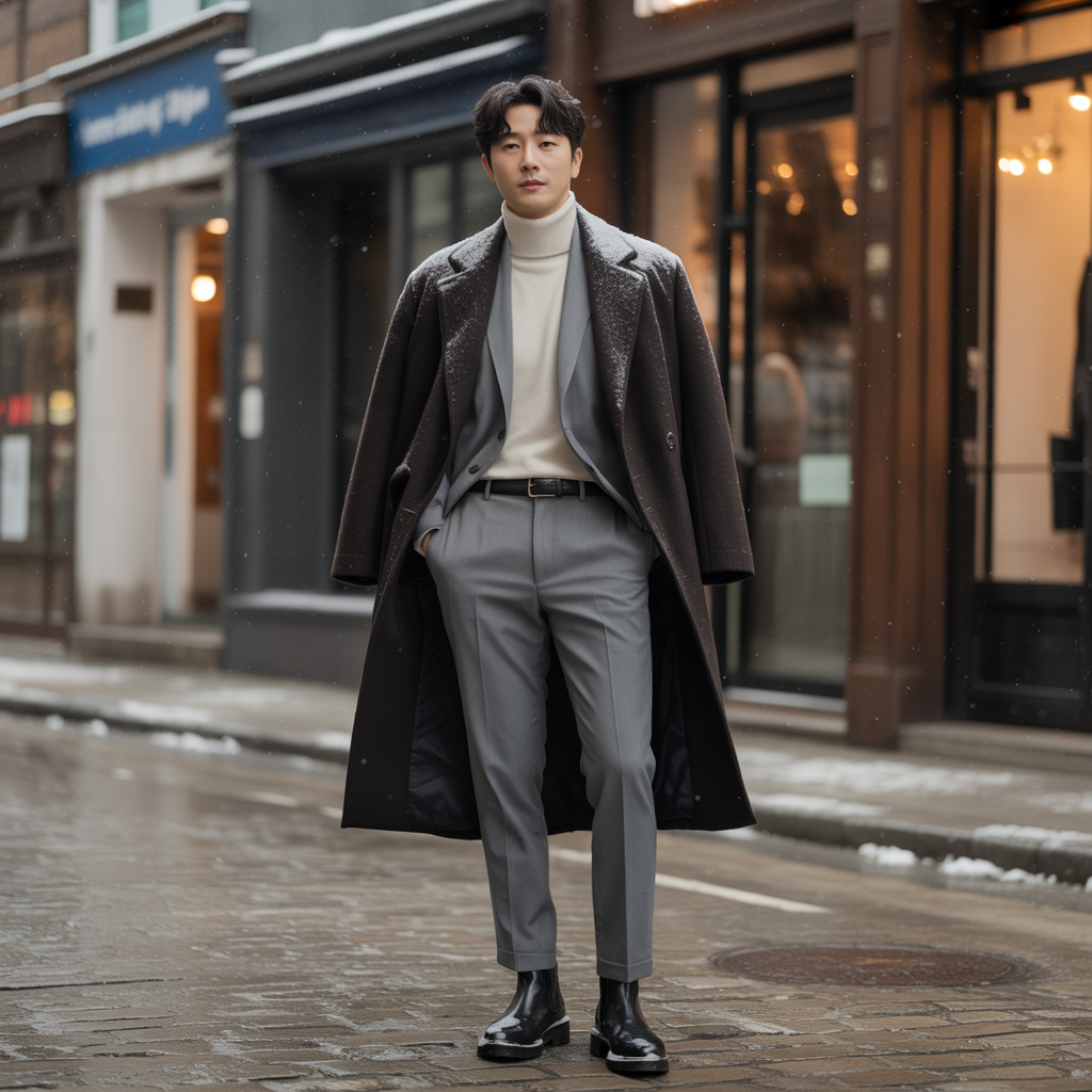 korean mens winter outfit ideas