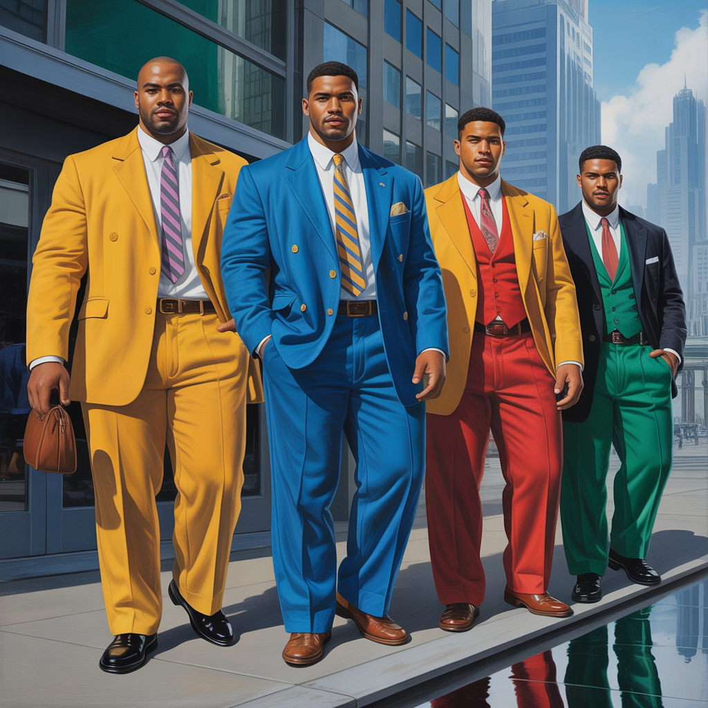 large muscular men