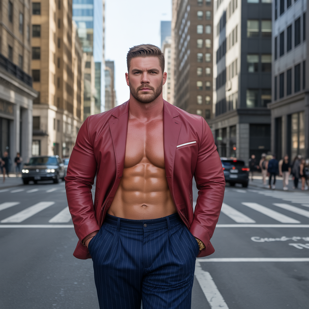 large muscular men