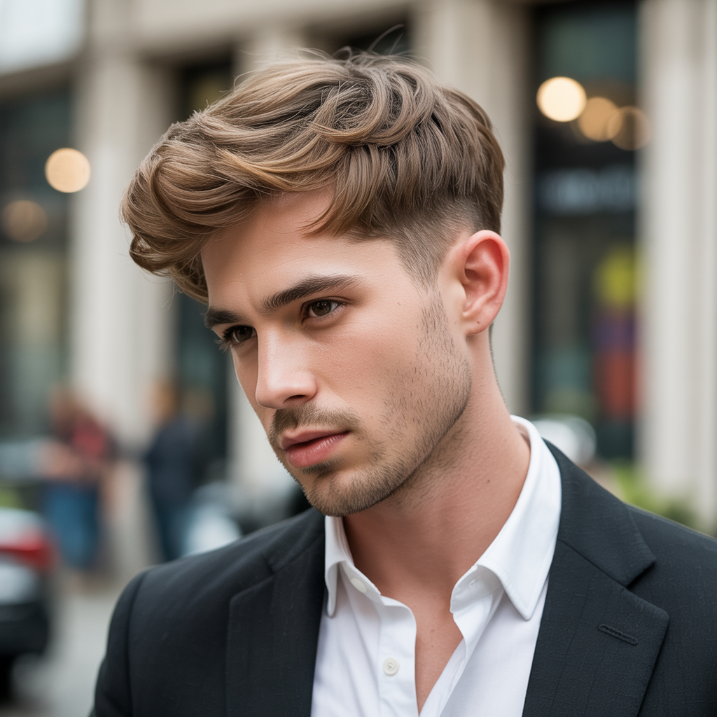 layered haircuts for men with fine hair