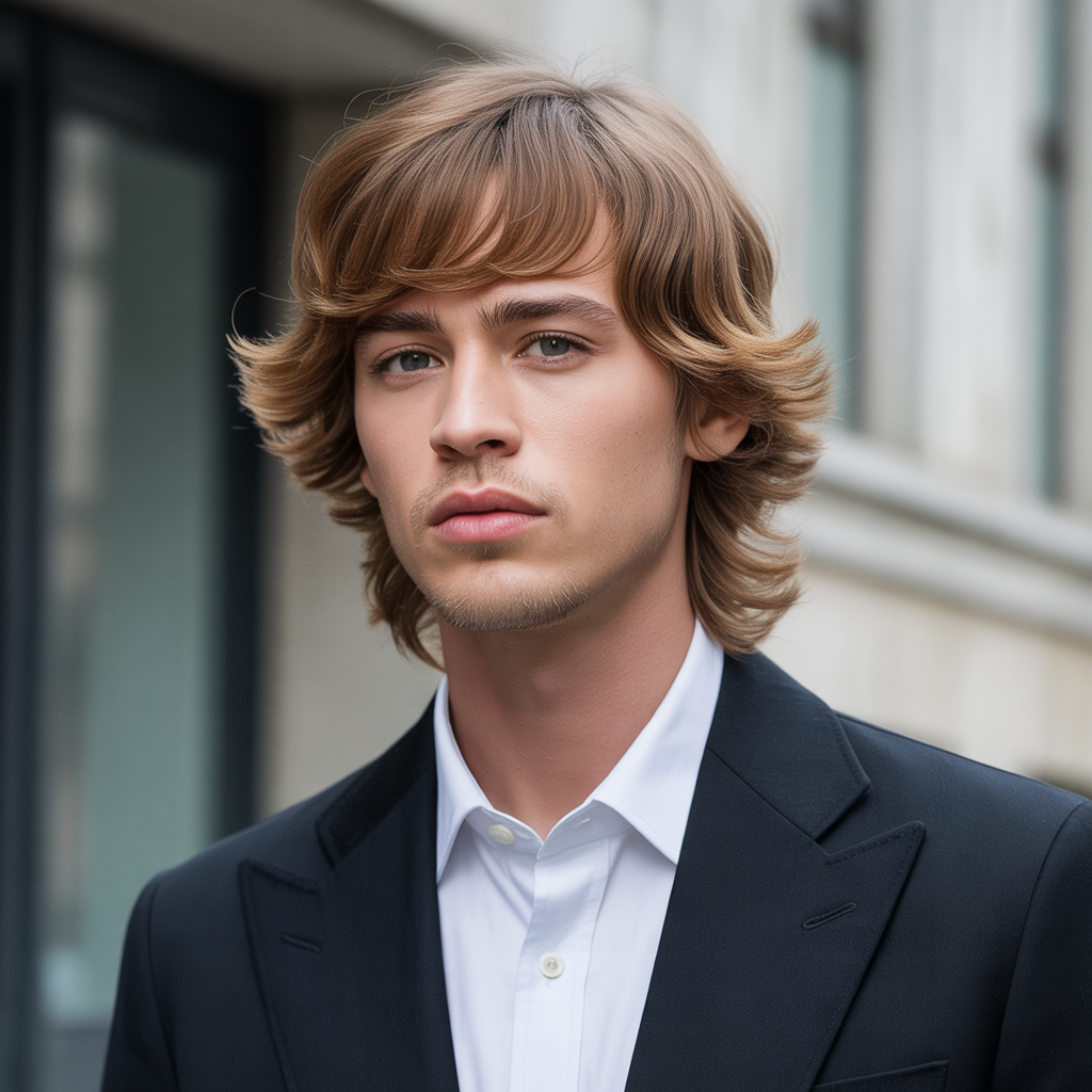 layered haircuts for men with fine hair