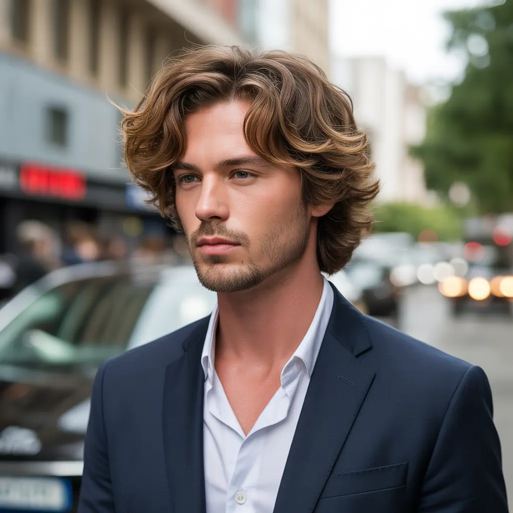 layered haircuts for men with fine hair