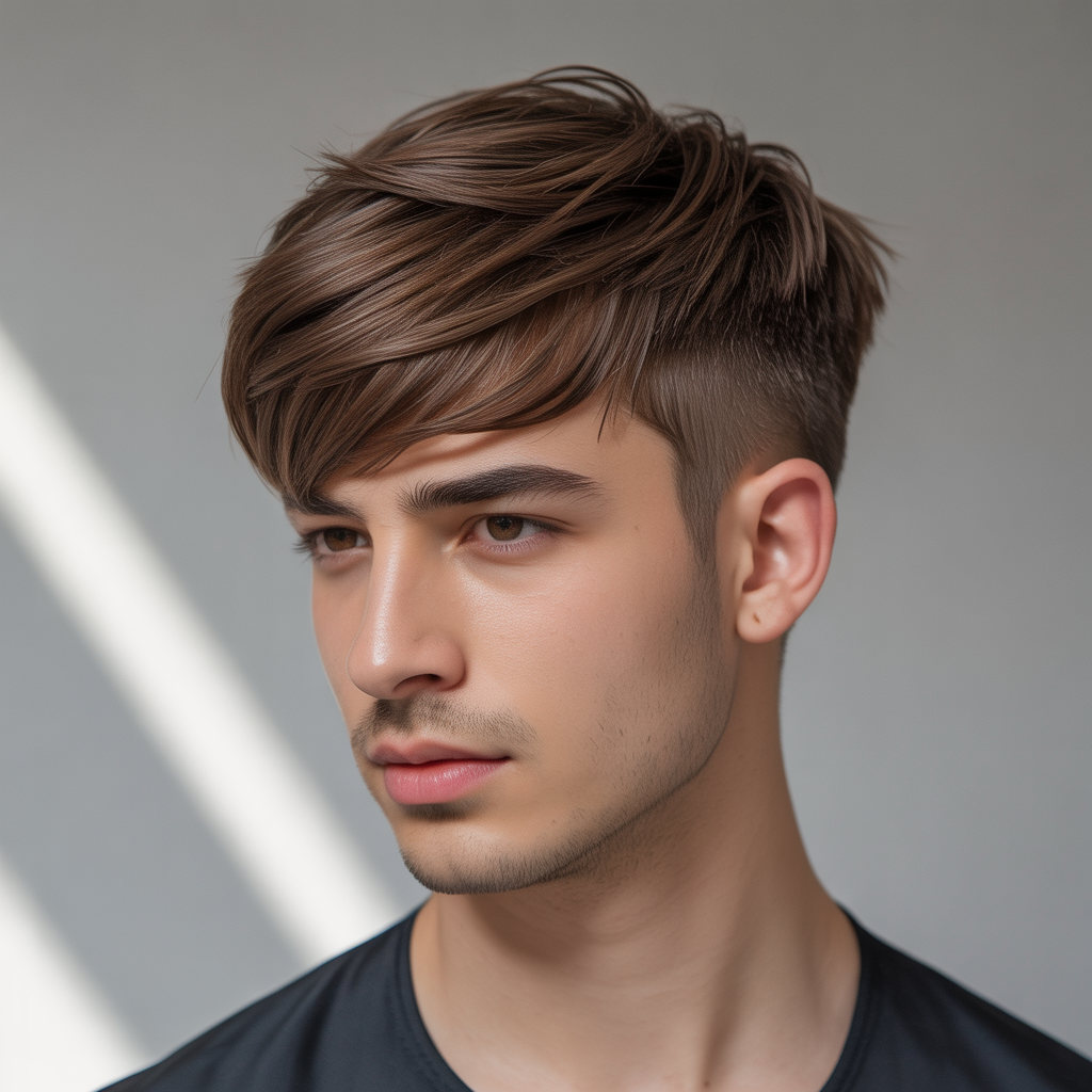 layered haircuts for men with fine hair
