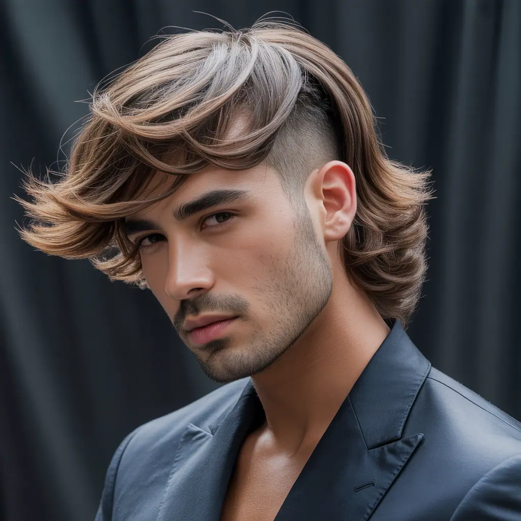 layered haircuts for men with fine hair
