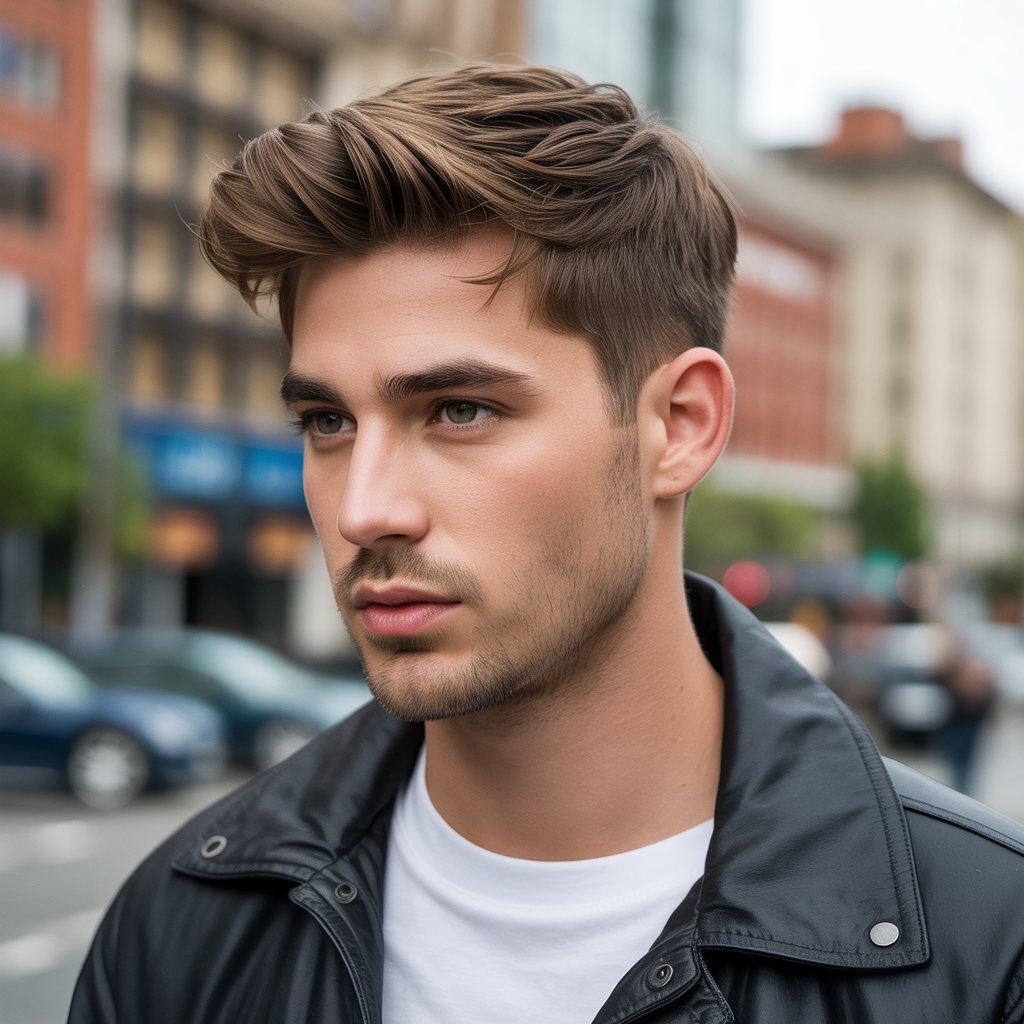 layered haircuts for men with fine hair