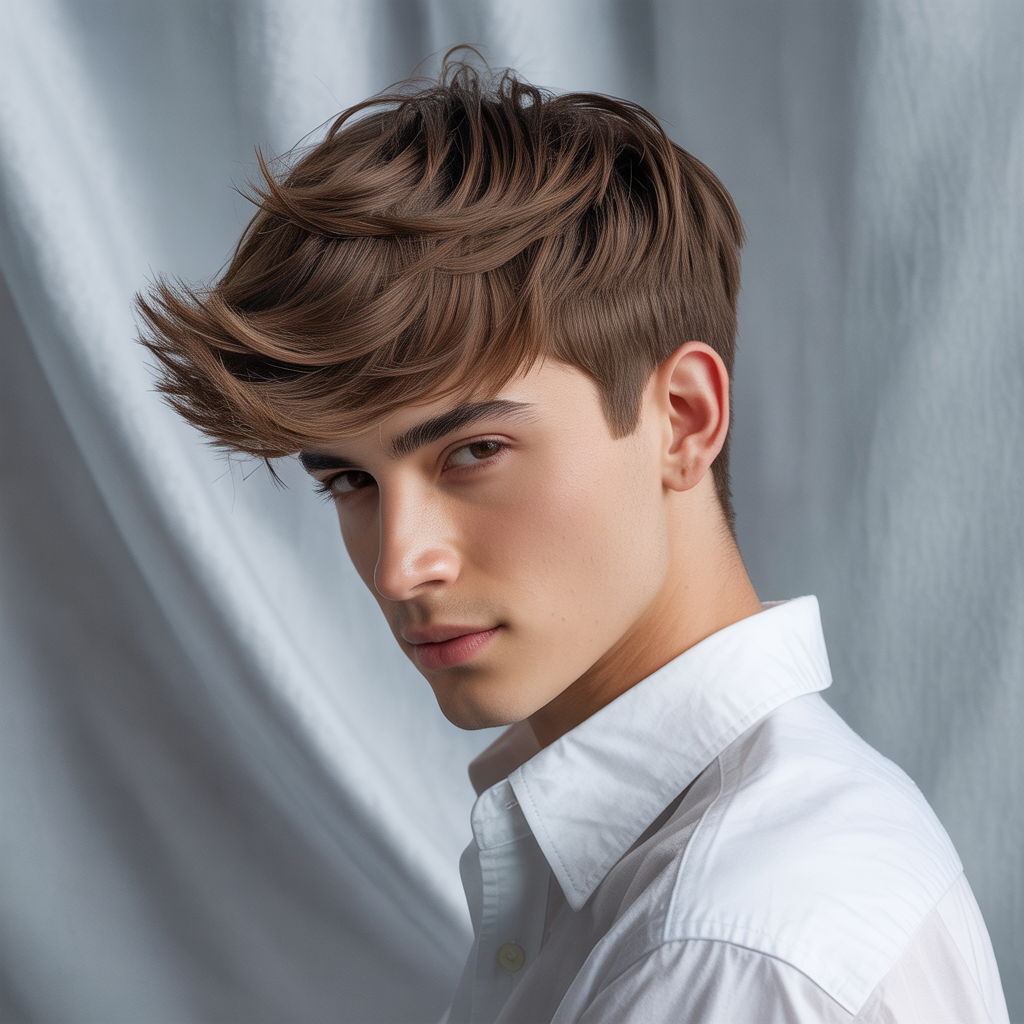 layered haircuts for men with fine hair