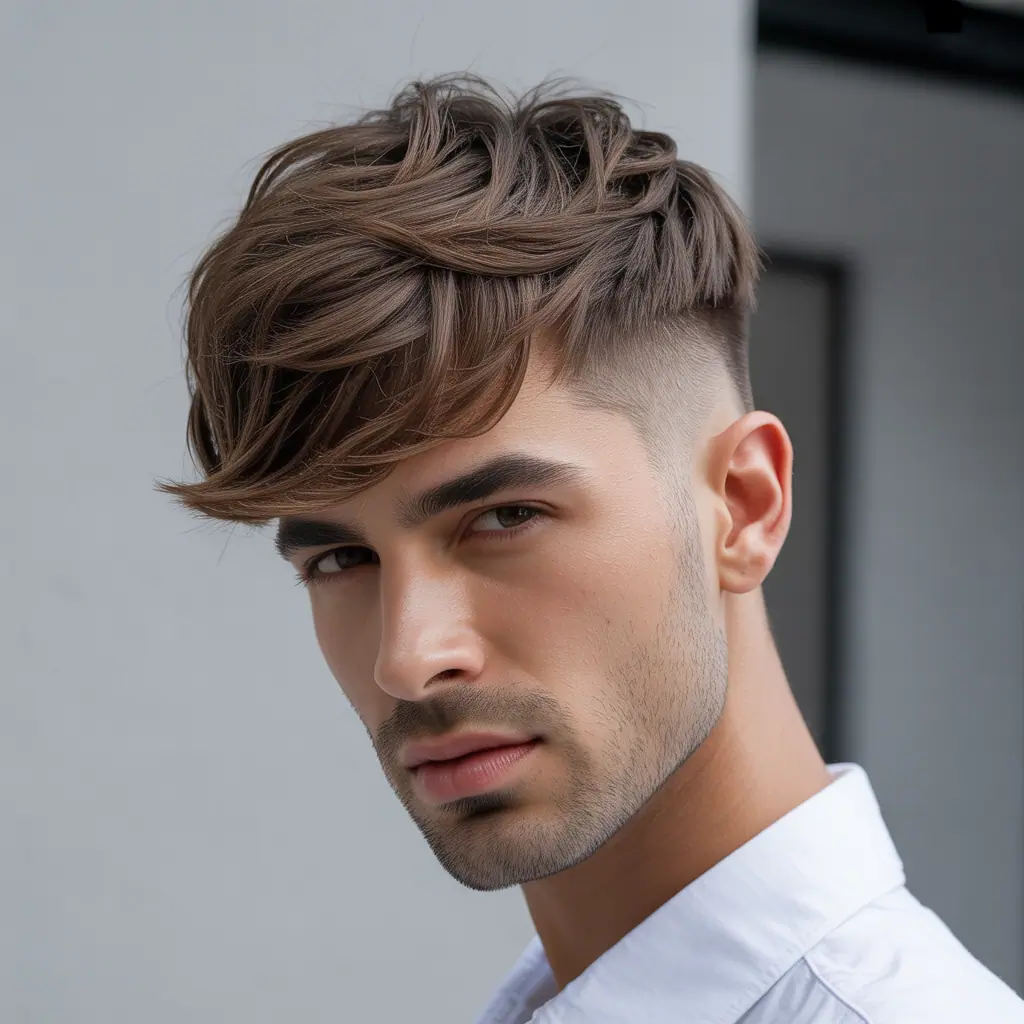 layered haircuts for men with fine hair