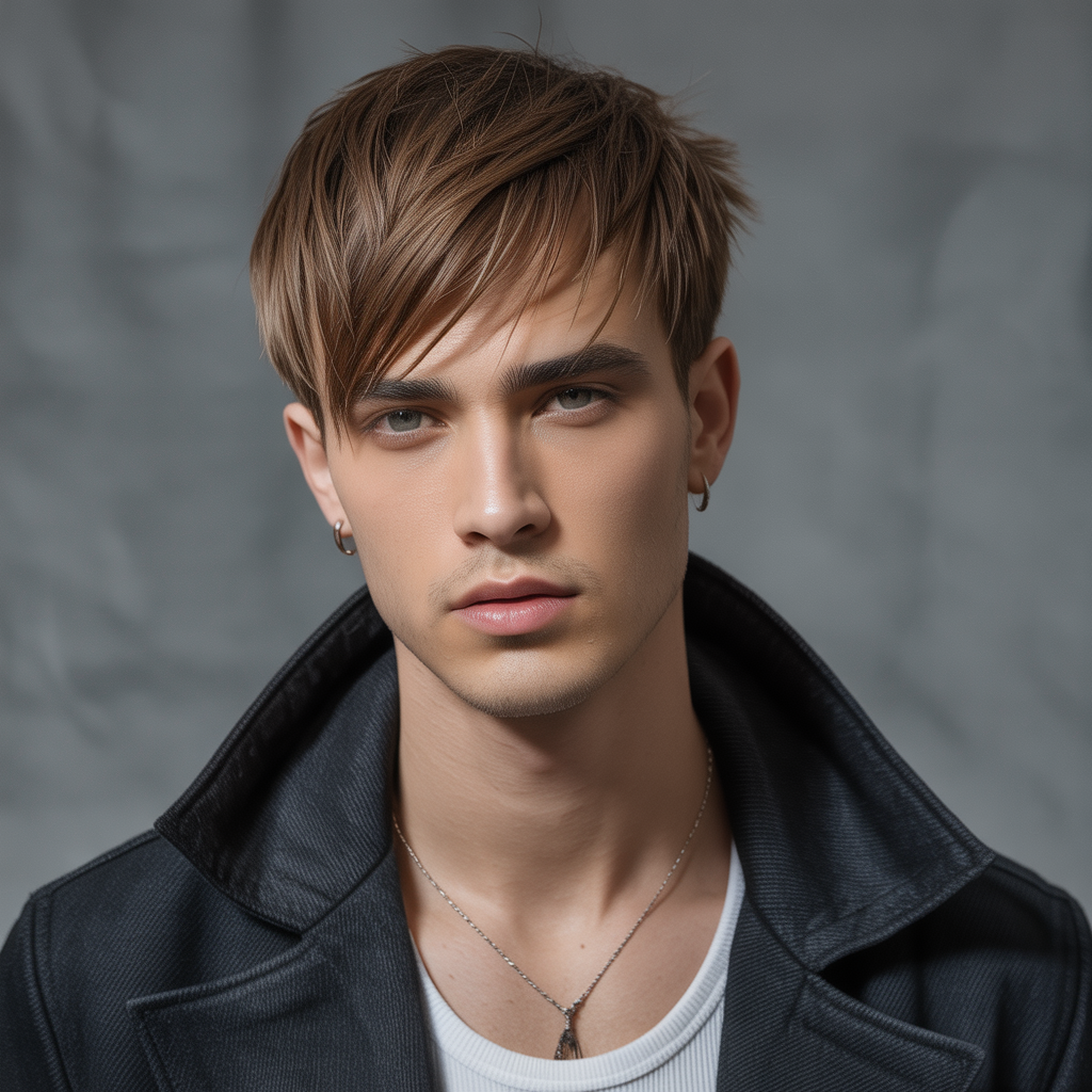 layered haircuts for men with fine hair