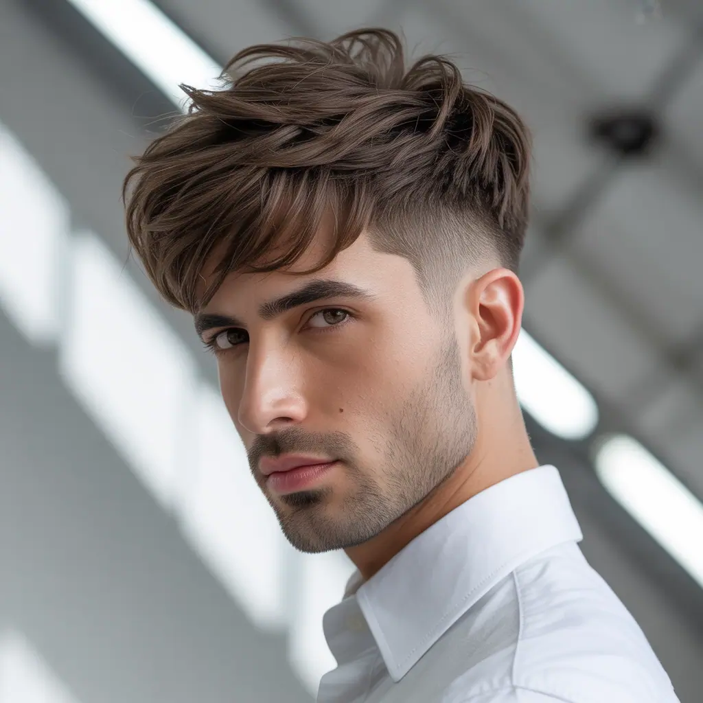 layered haircuts for men with fine hair