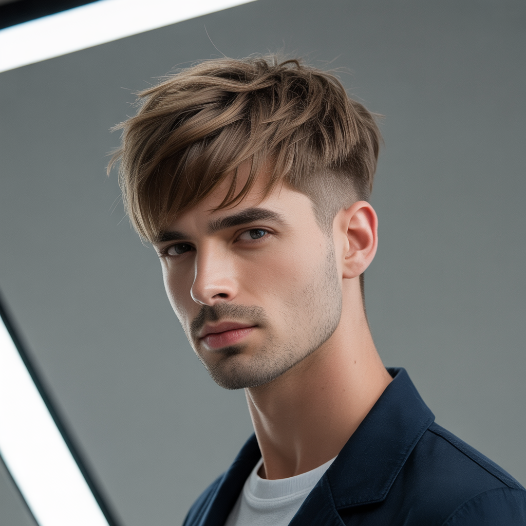 layered haircuts for men with fine hair