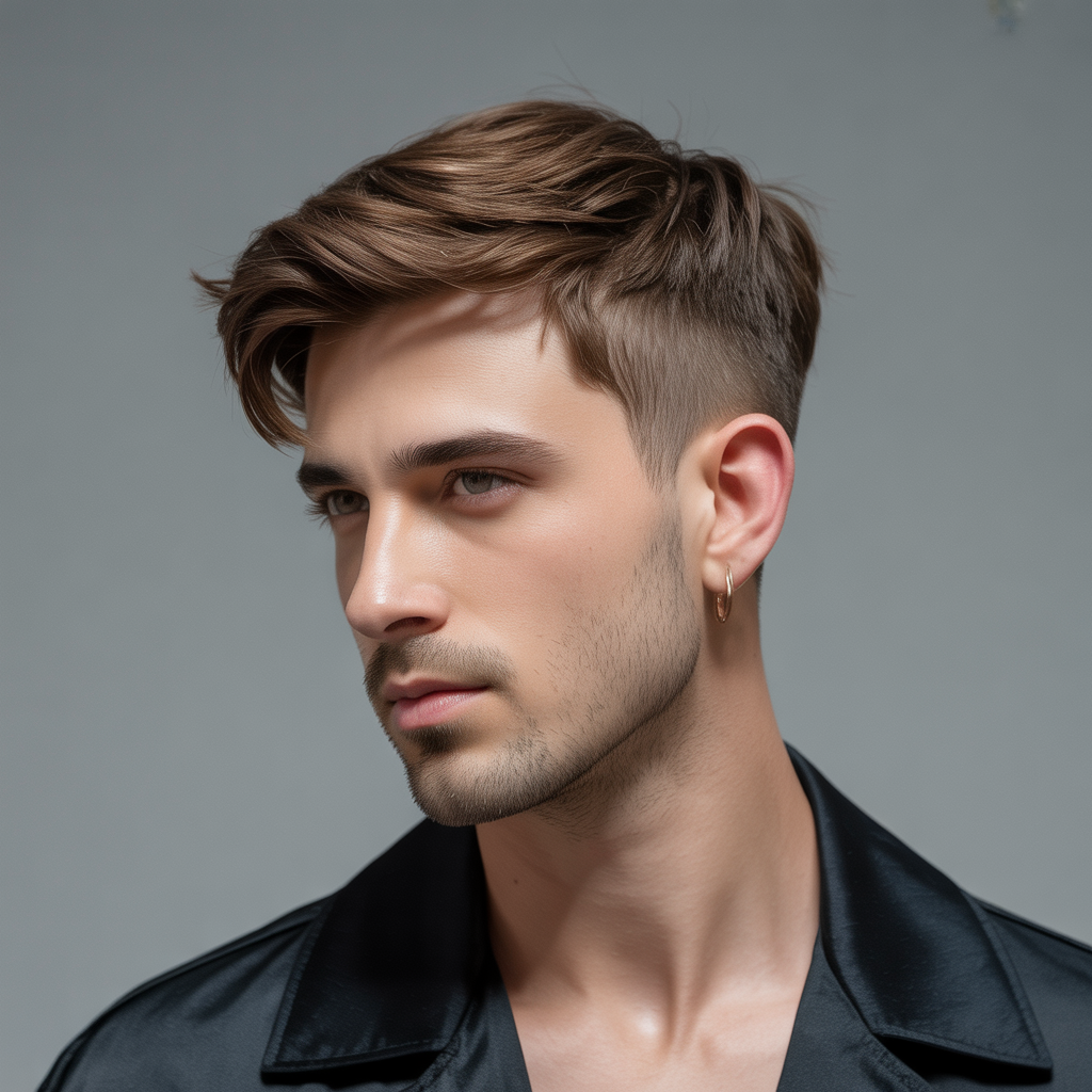 layered haircuts for men with fine hair