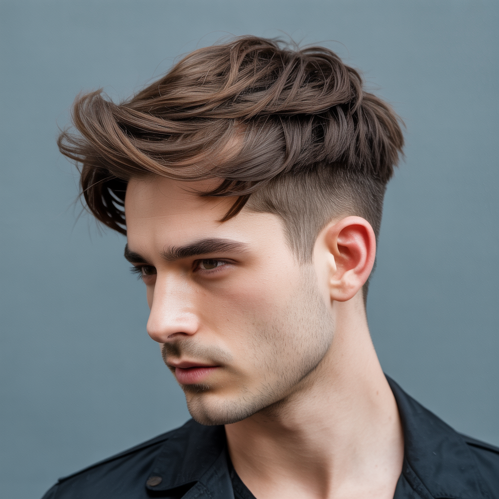 layered haircuts for men with fine hair