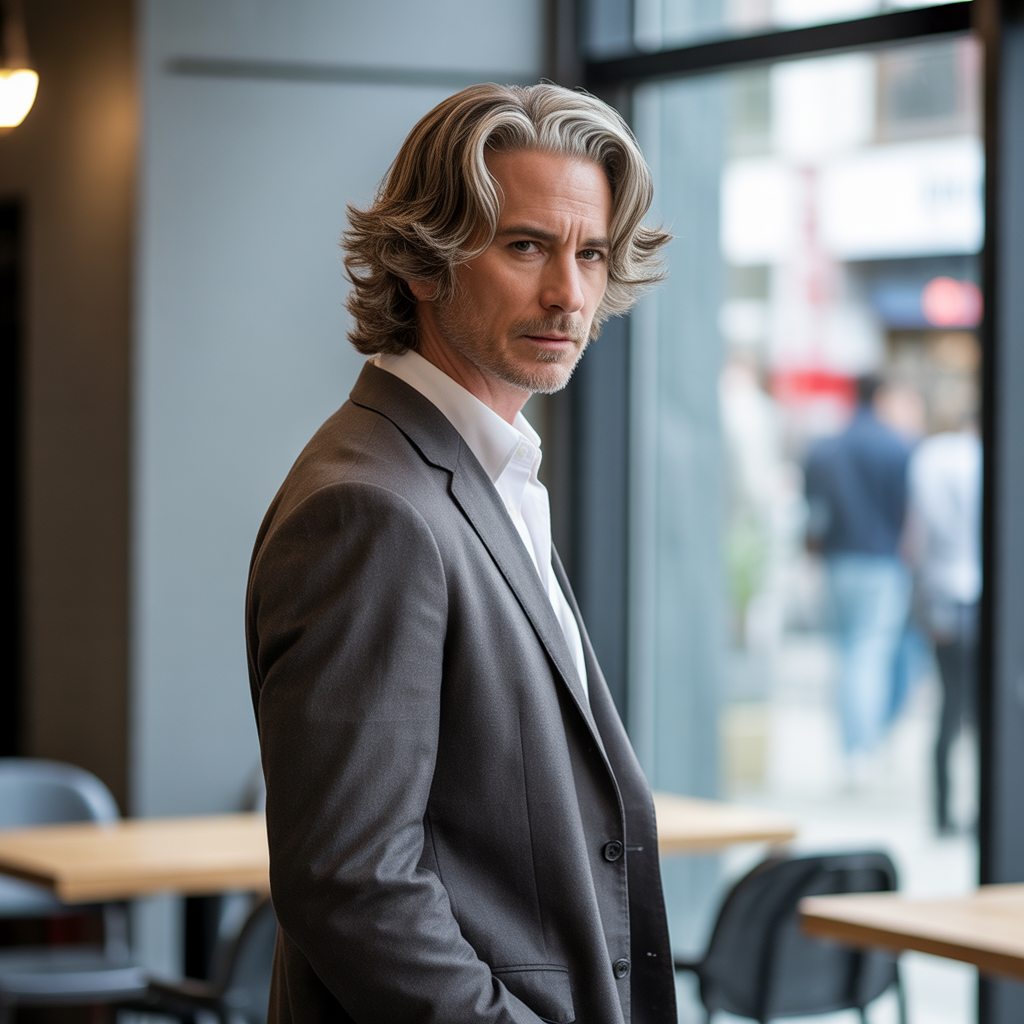 layered haircuts for older men over 40