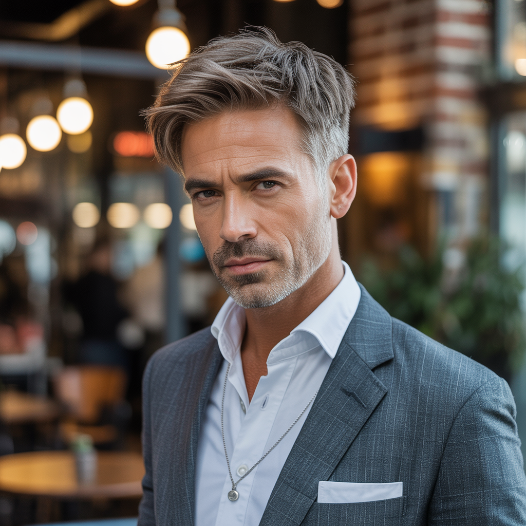 layered haircuts for older men over 40
