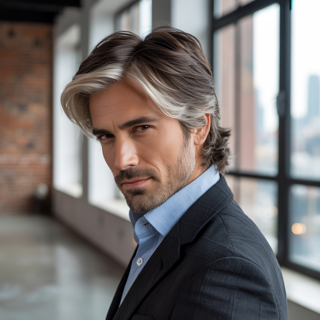 layered haircuts for older men over 40