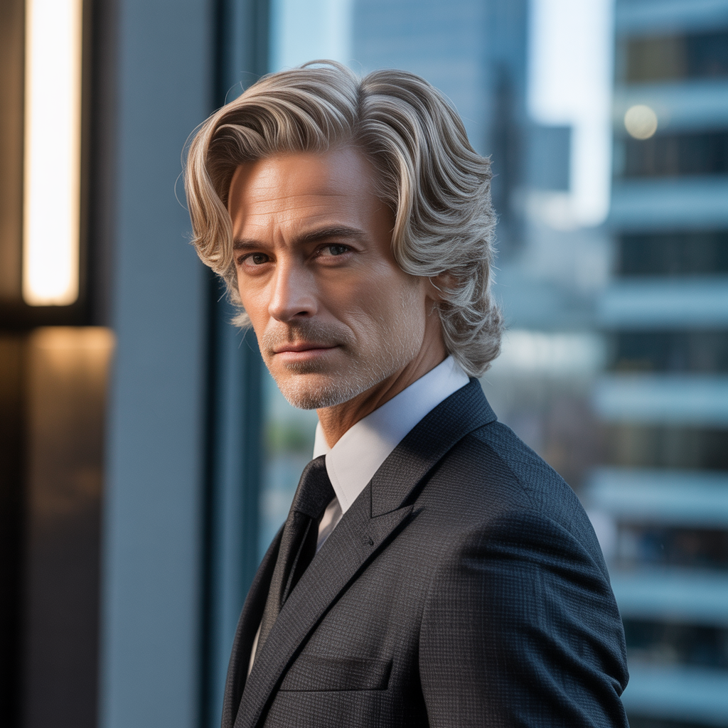 layered haircuts for older men over 40