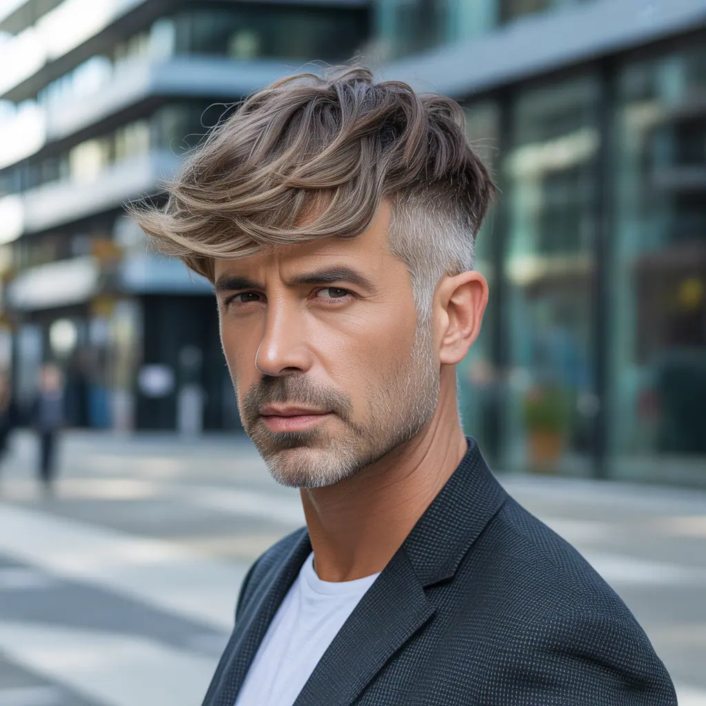 layered haircuts for older men over 40