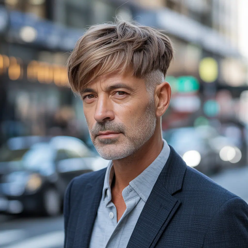 layered haircuts for older men over 40