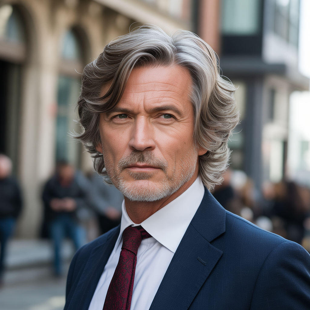 layered haircuts for older men over 40