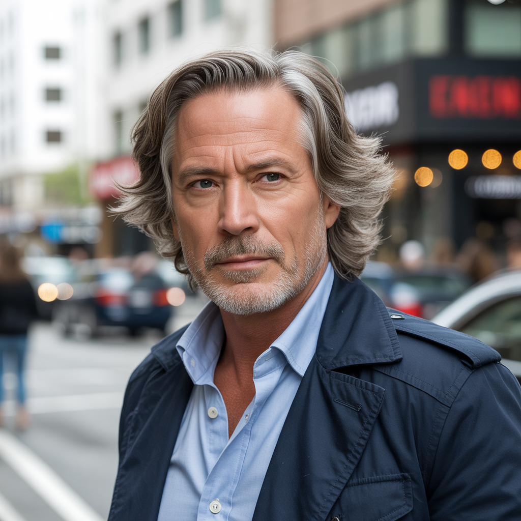 layered haircuts for older men over 40