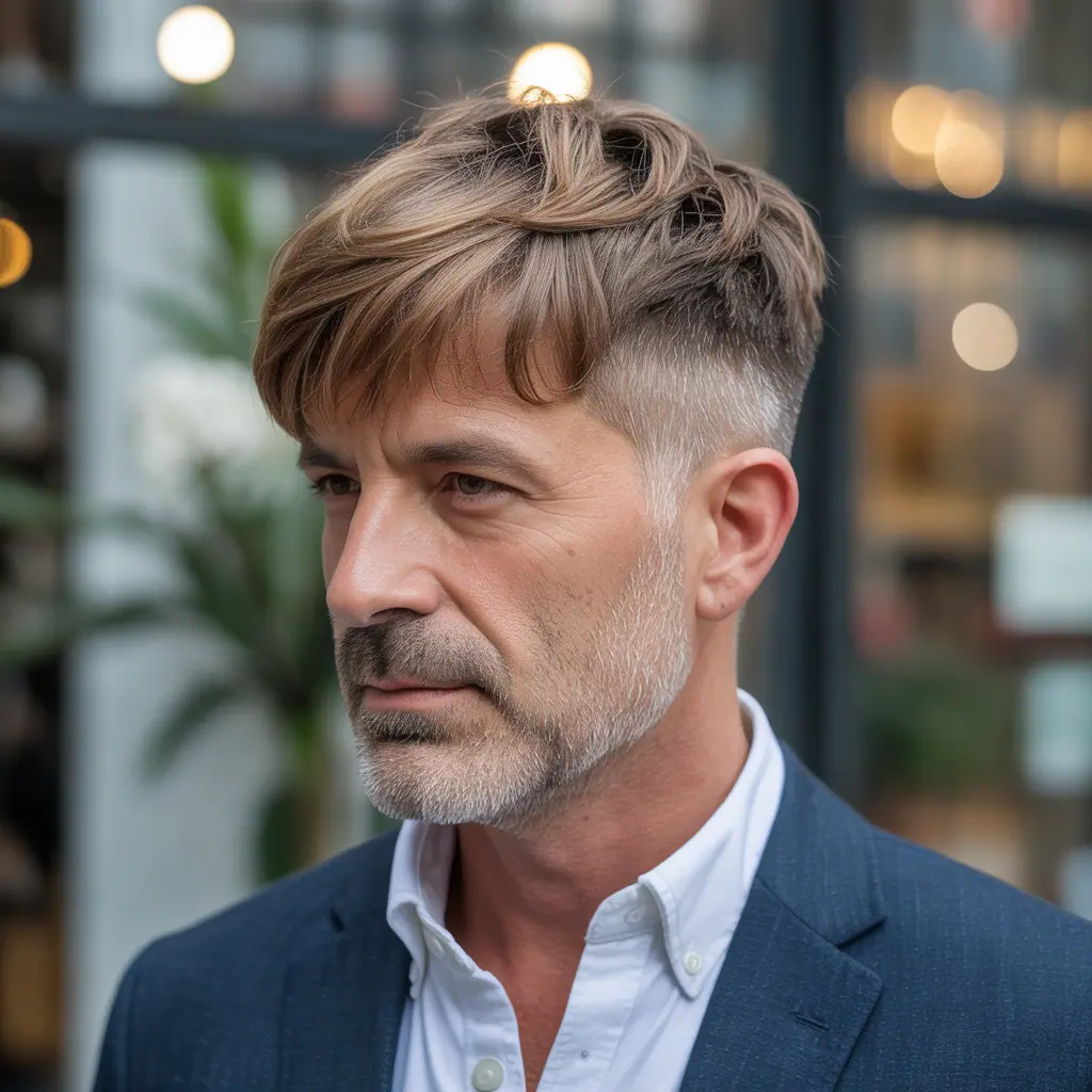 layered haircuts for older men over 40