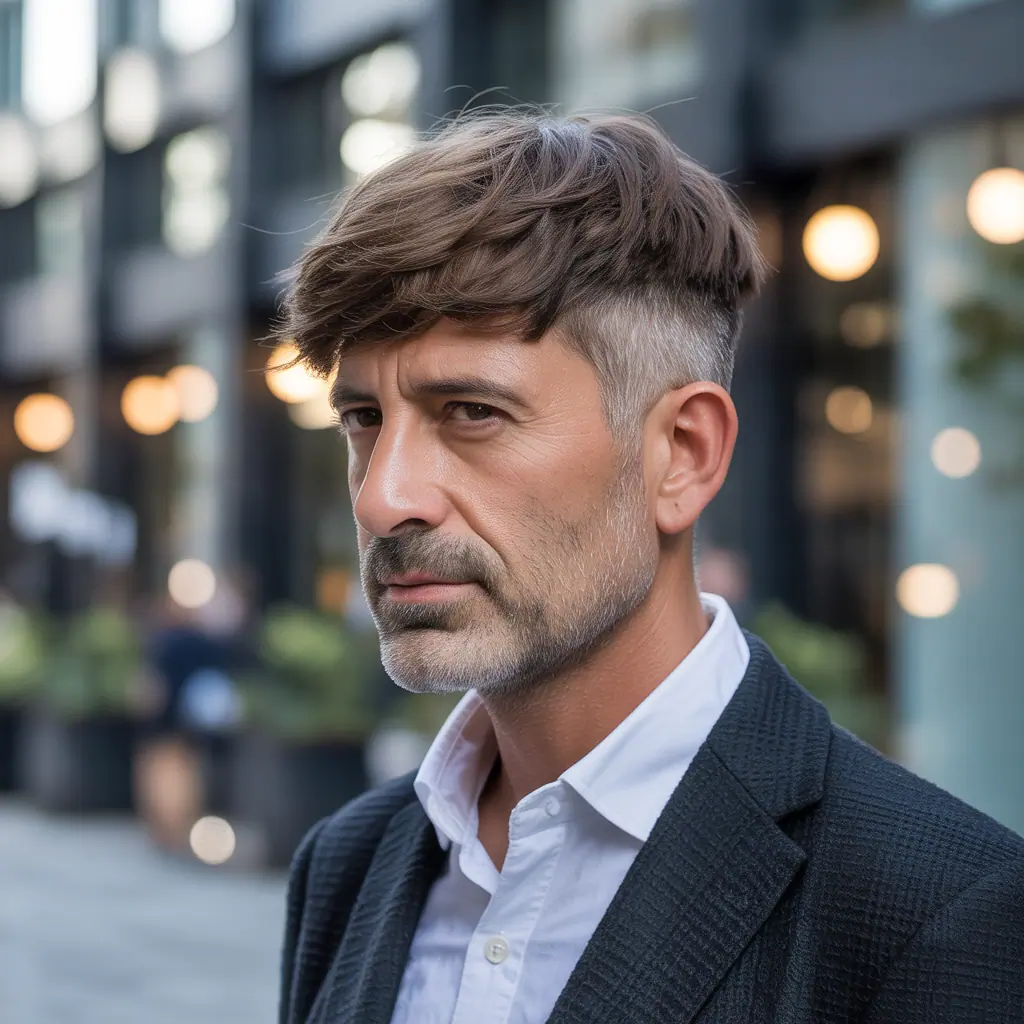 layered haircuts for older men over 40