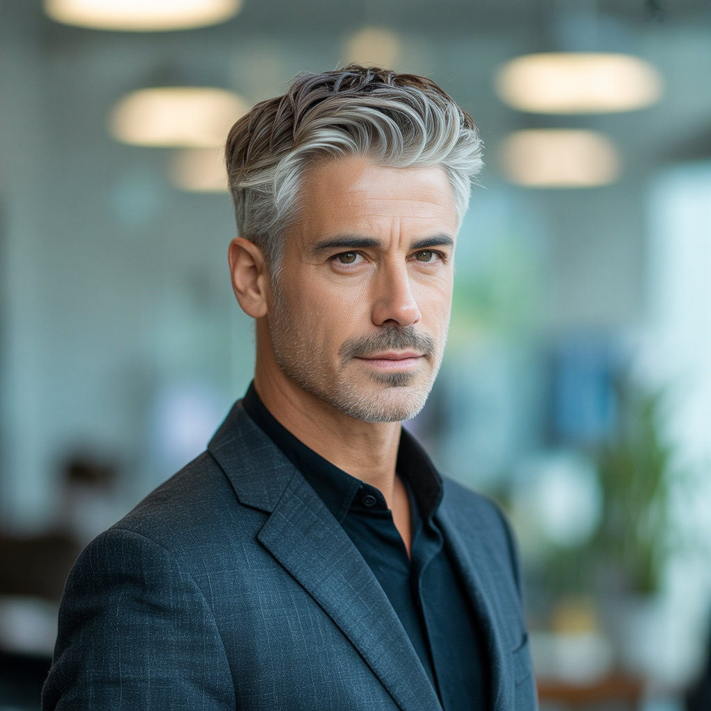 layered haircuts for older men over 40