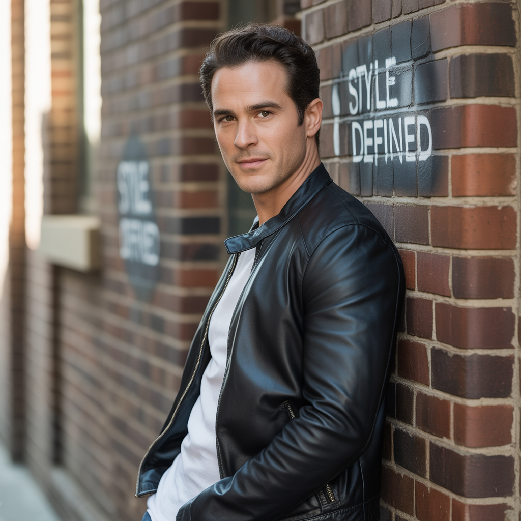 leather jacket men