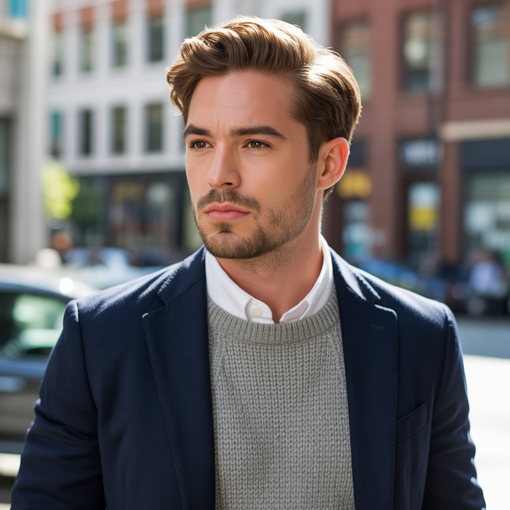 light stubble beard styles