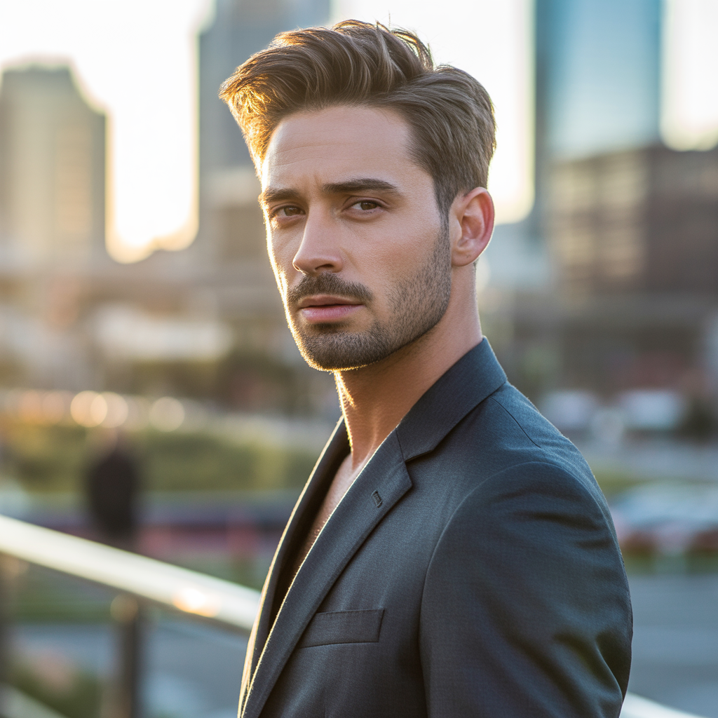 light stubble beard styles