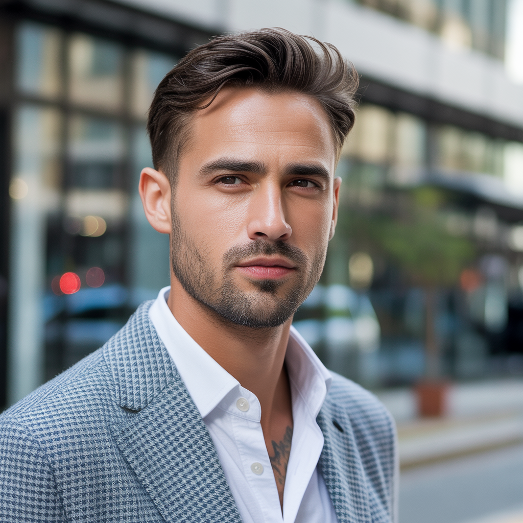 light stubble beard styles