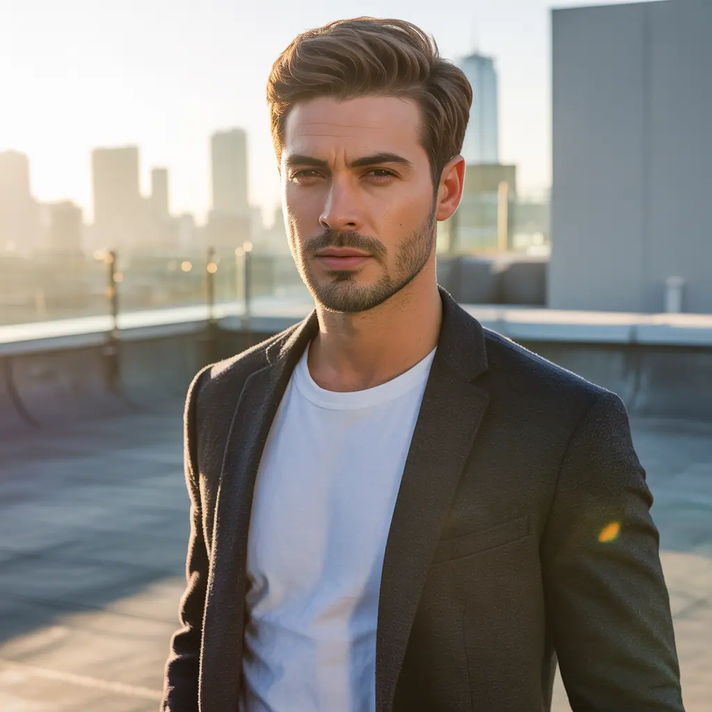 light stubble beard styles