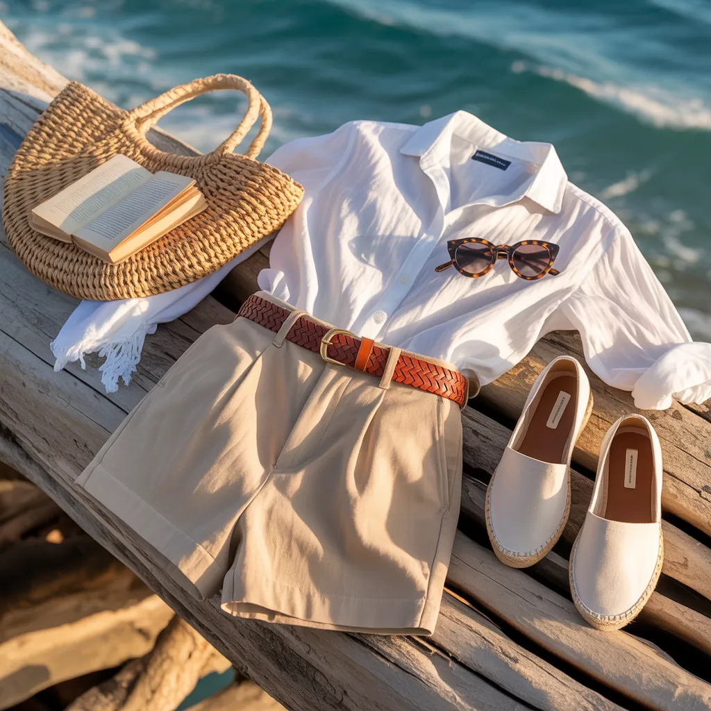 linen shorts men outfits for a chic summer look