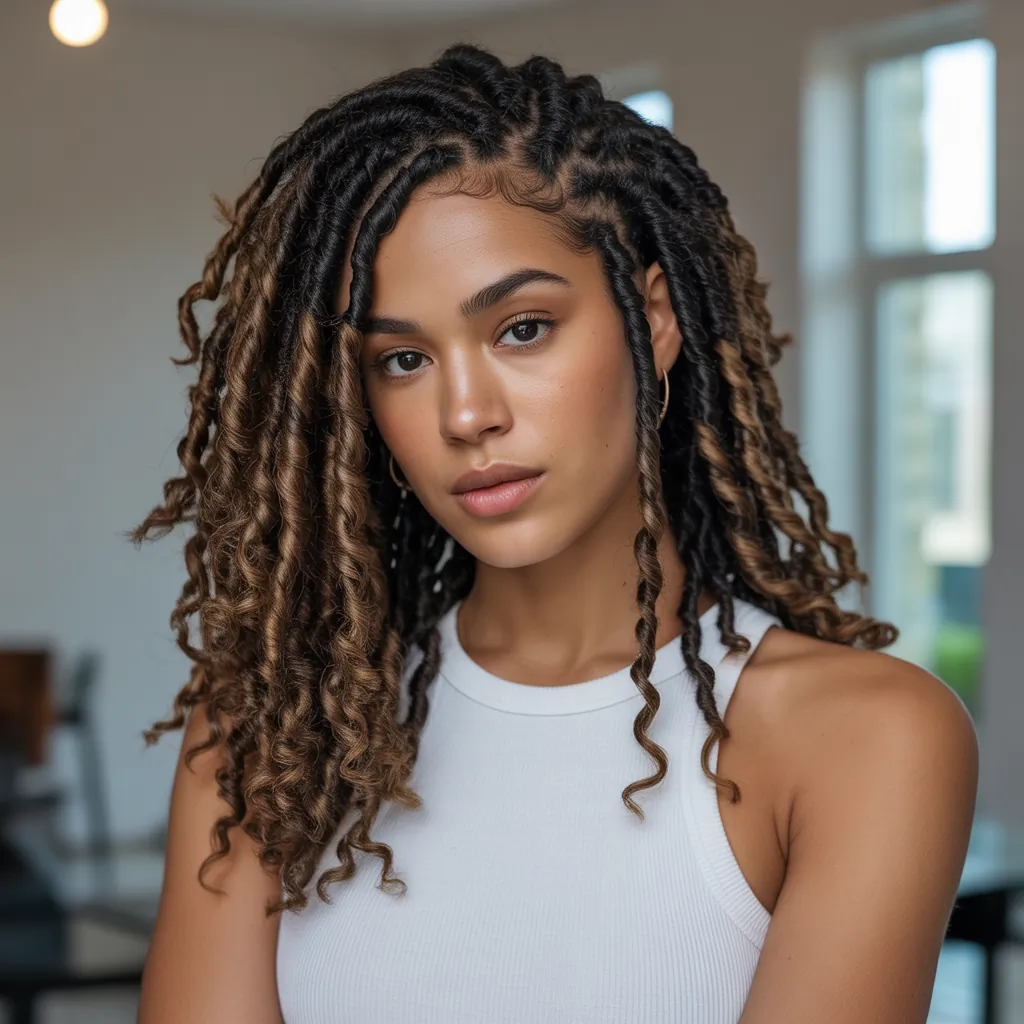 loc hairstyles for women no retwist