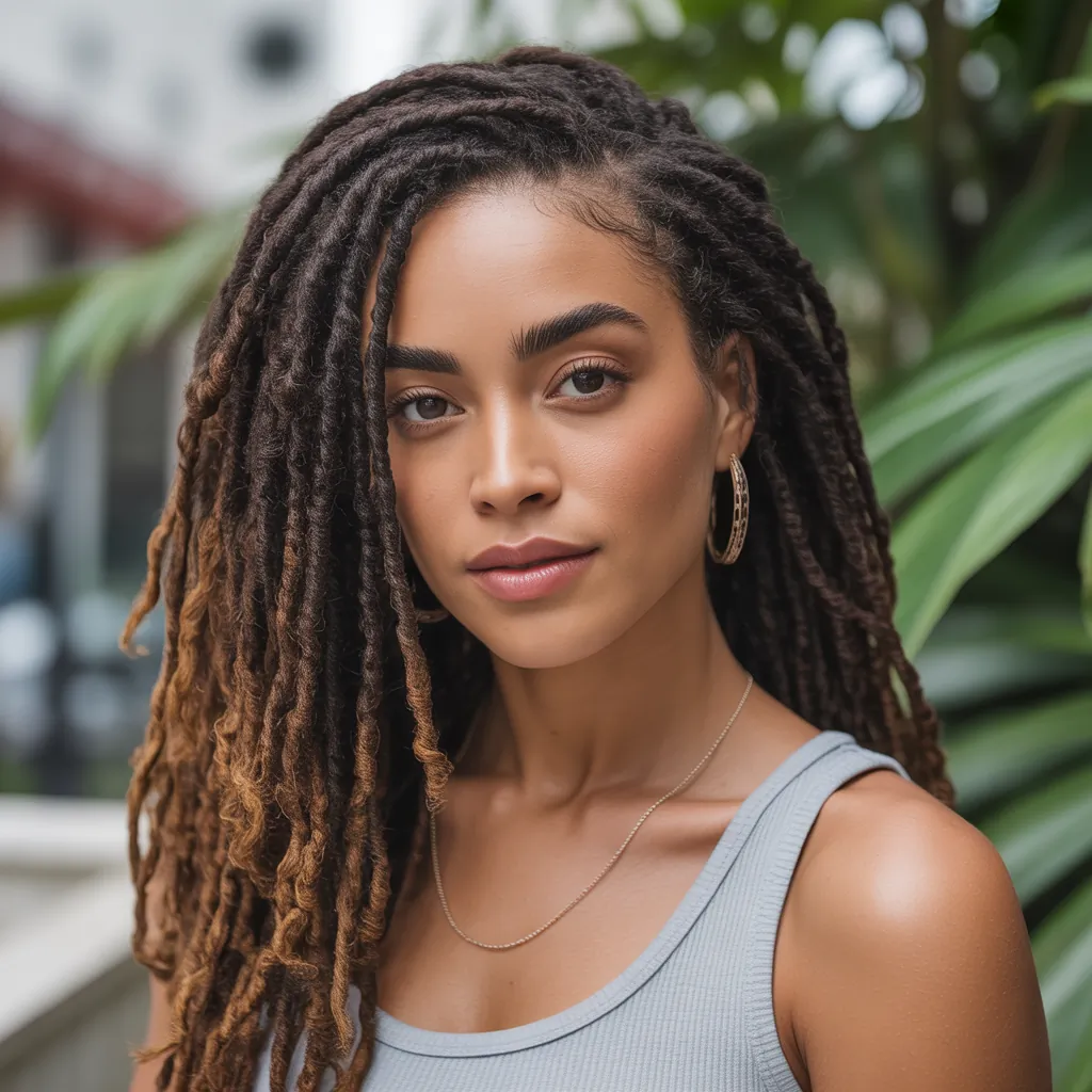 loc hairstyles for women no retwist