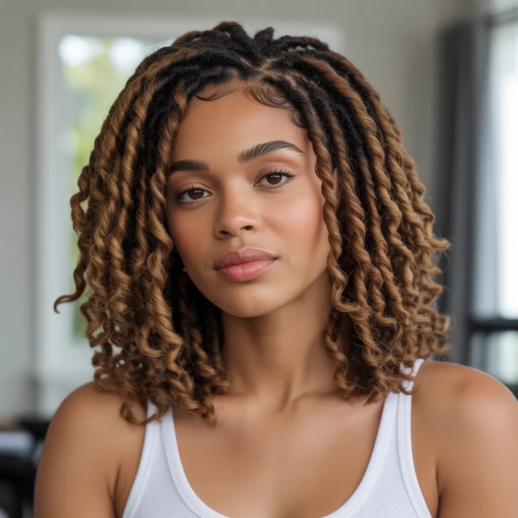 loc hairstyles for women no retwist