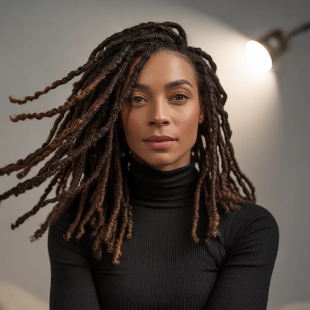 loc hairstyles for women no retwist