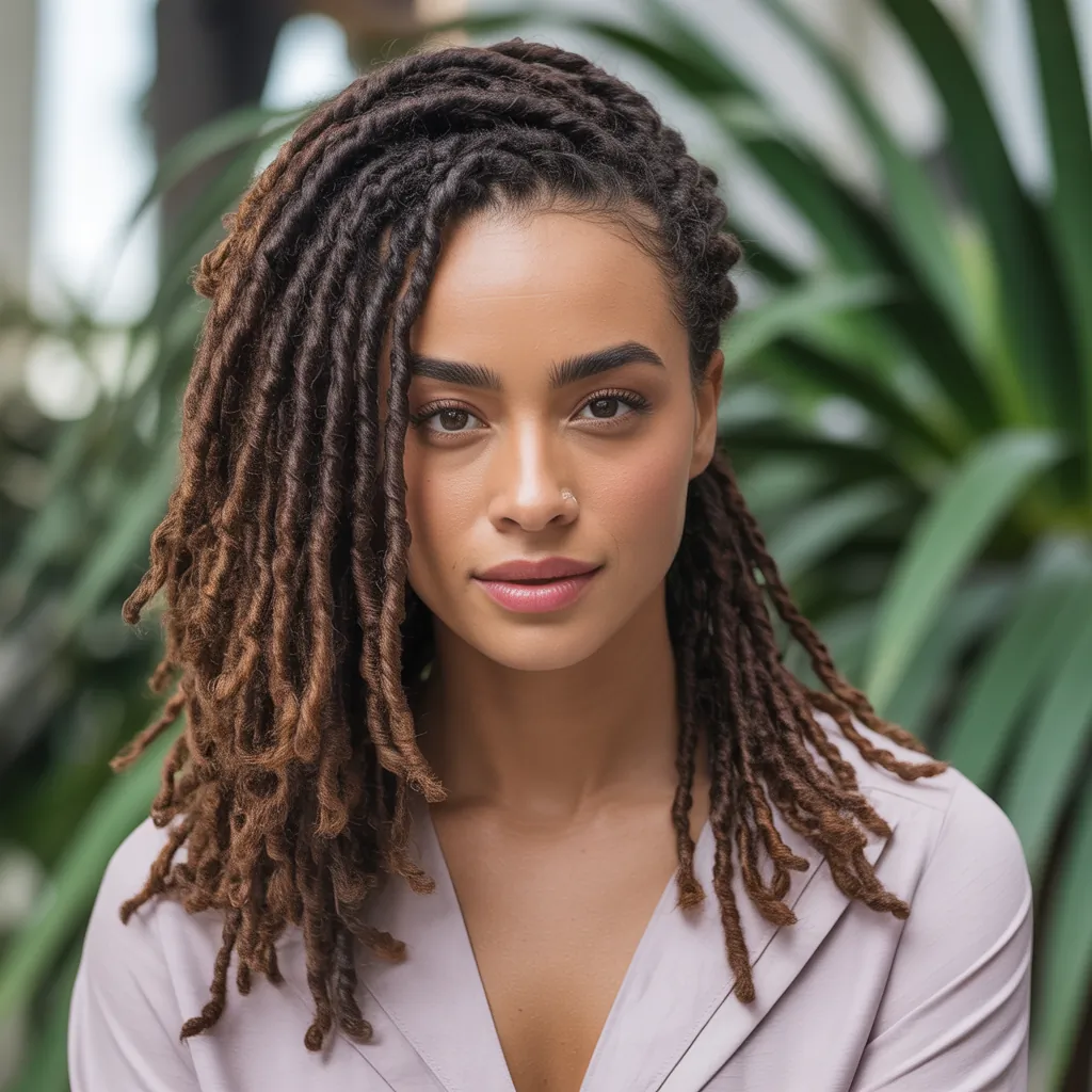 loc hairstyles for women no retwist