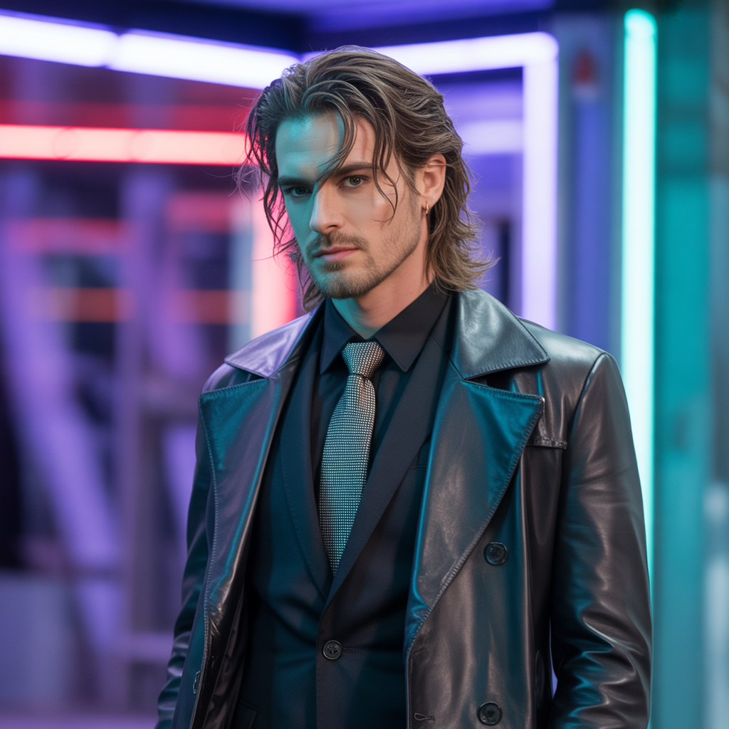 long edgy hair men