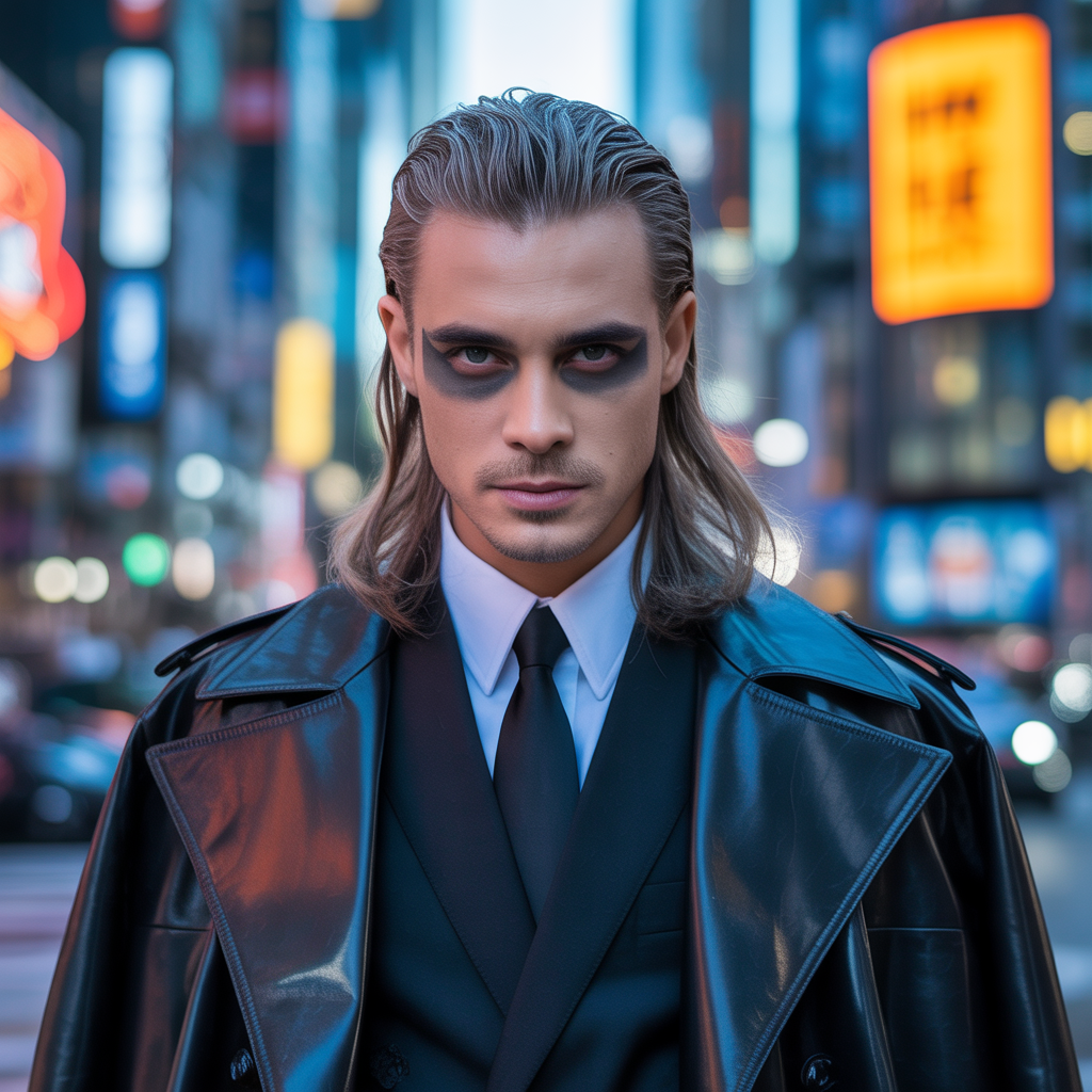long edgy hair men