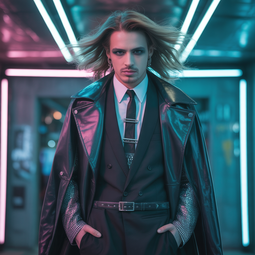 long edgy hair men