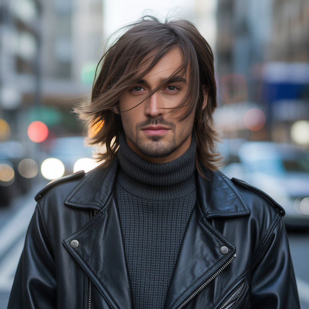 long edgy hair men