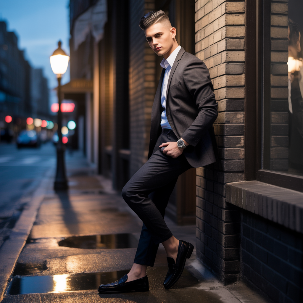 long taper fade men