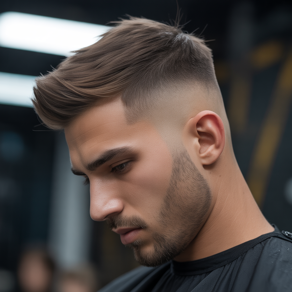 long taper fade men