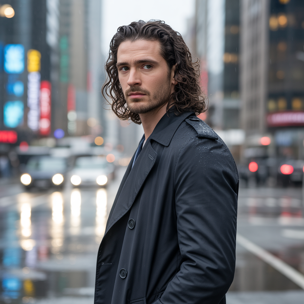 long wavy hairstyles men