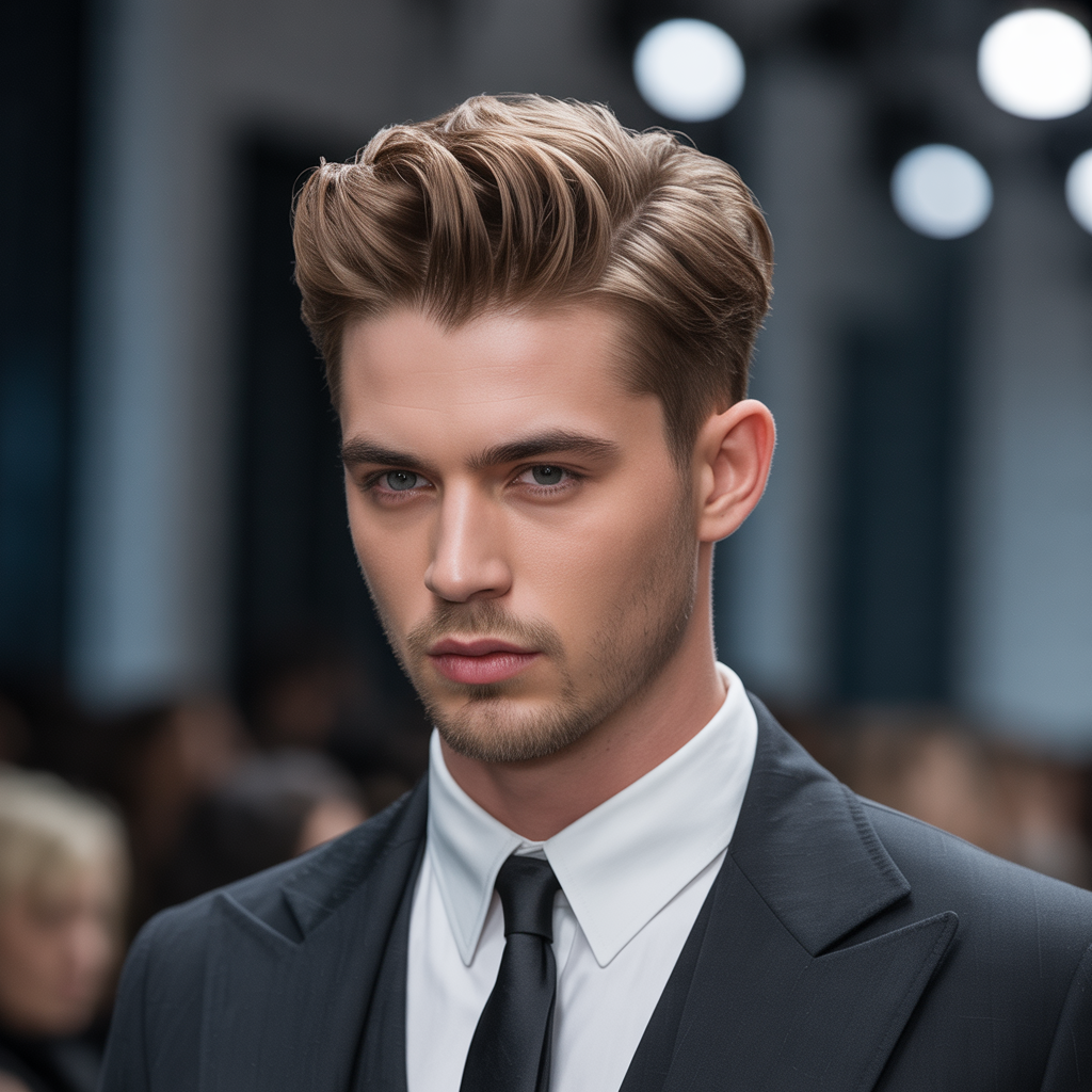 male model hair
